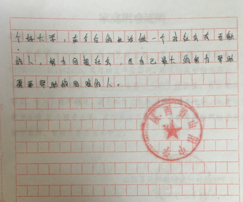 肖乐乐助学金申请书