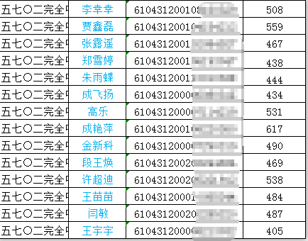 金新科高考成绩